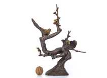Птицы на дереве # 33238 бронзовая статуэтка