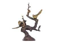Птицы на дереве # 33238 бронзовая статуэтка