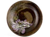 Блюдо для украшения чайного стола чайная тарелка # 36287 дровяной обжигкерамикаручная роспись